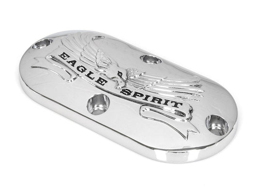 Live to Ride Primary Inspection Cover - Chrome. Fits Softail 1986-2006 & Dyna Wide Glide 1993-2005.