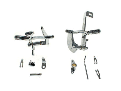 Forward Controls with O-Ring Footpegs - Chrome. Fits Sportster 1991-2003