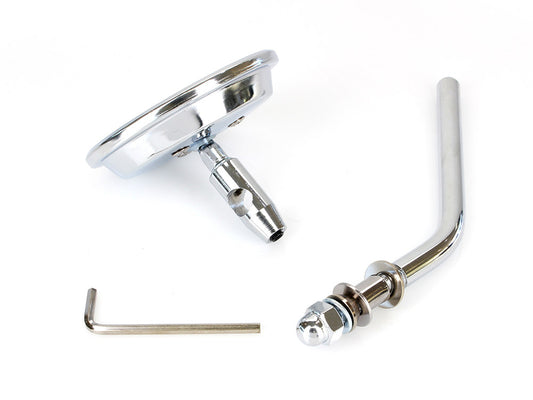 3in. Round Mirror with Short Stem - Chrome. Fits Left & Right.