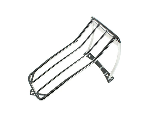 Luggage Rack - Chrome. Fits FX Softail 2000-2005 with 150 Tyre & Bob Tail Fender.