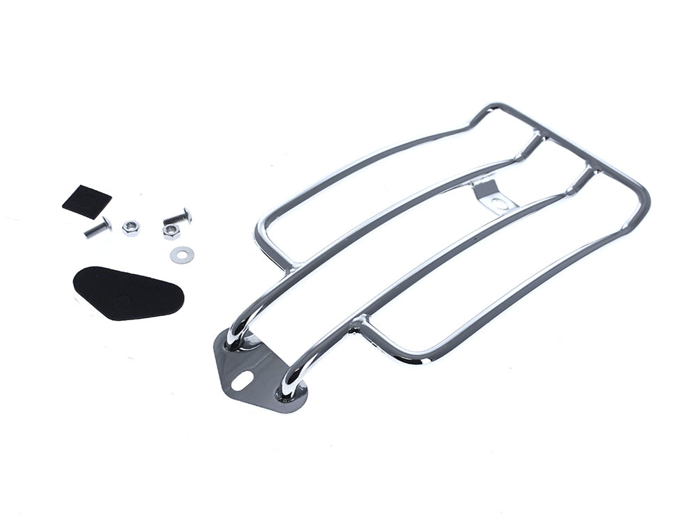 Solo Seat Luggage Rack - Chrome. Fits Dyna 1991-2005