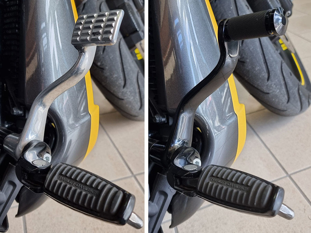 Brake Arm - Black. Fits V-Rod 2006-2017. Accepts Traditional HD Style Shift Peg.