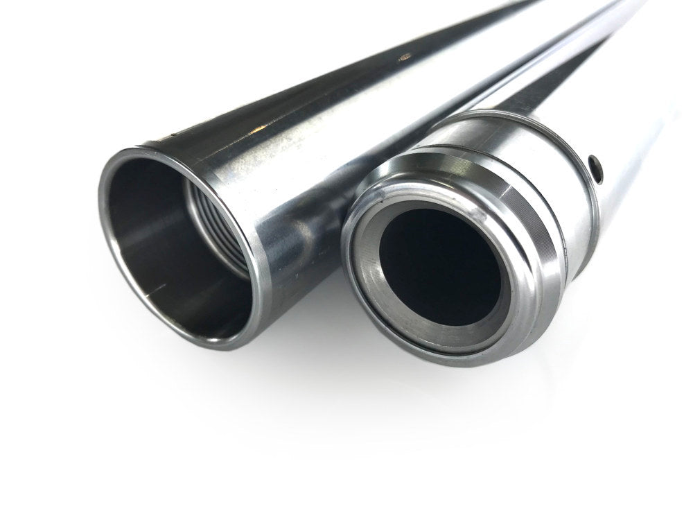 Hard Chrome Fork Tubes. +2in. Oversize. Fits 39mm Narrow Glide Front End 1994-2003