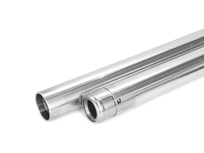 Hard Chrome Fork Tubes. Stock Length. Fits 39mm Narrow Glide Front End 1994-2003