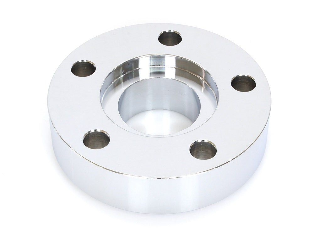 1in. Pulley Spacer with Lip. Fits H-D 2000up Wheels. Chrome.