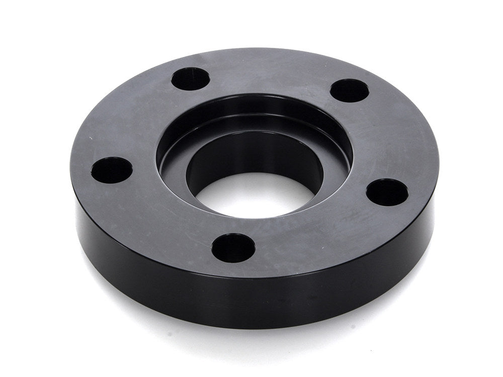 3/4in. Pulley Spacer with Lip. Fits H-D 2000up Wheels. Gloss Black.