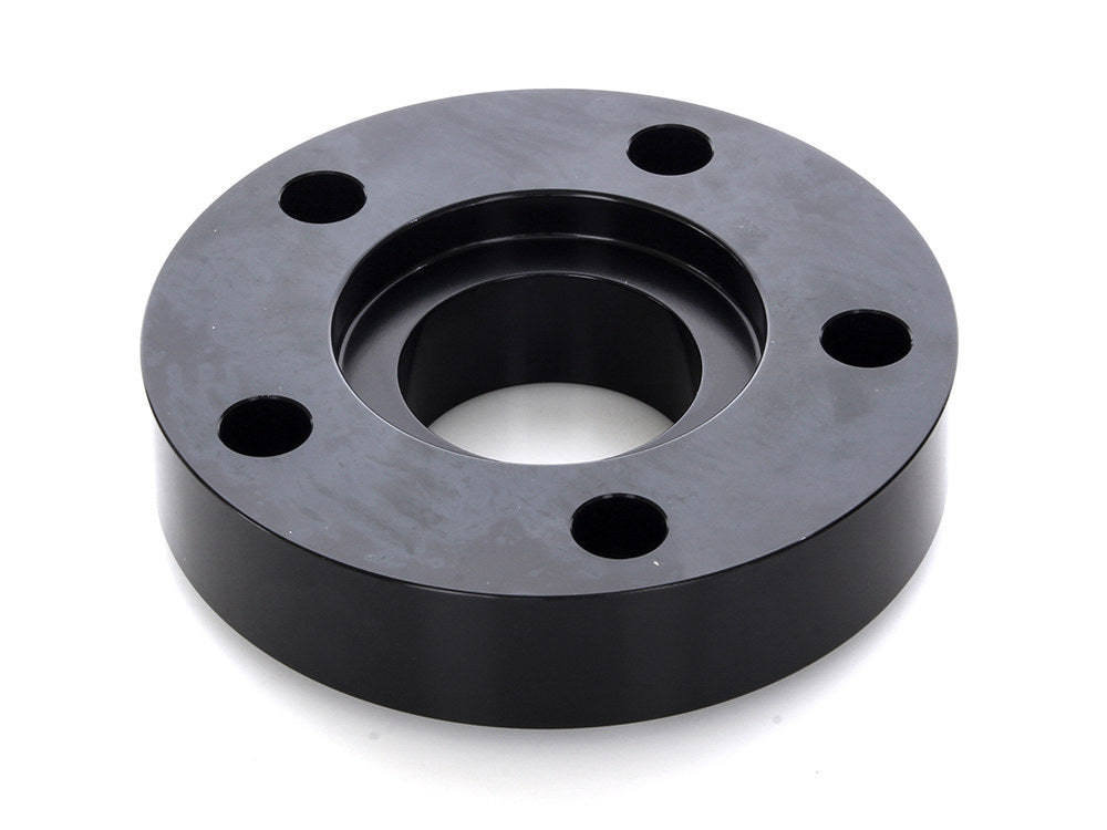 7/8in. Pulley Spacer with Lip. Fits H-D 2000up Wheels. Gloss Black.