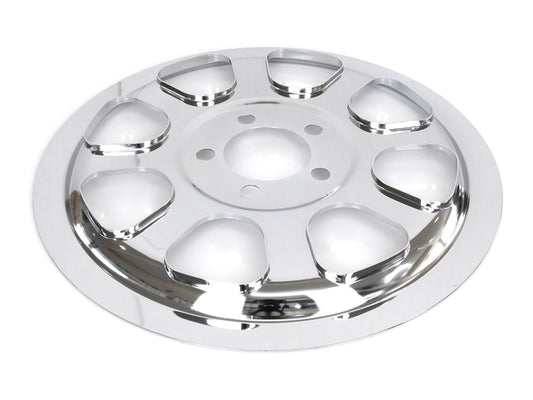 Rear Pulley Cover - Chrome. Fits Softail 2000-2006 with 70 Tooth Pulley.