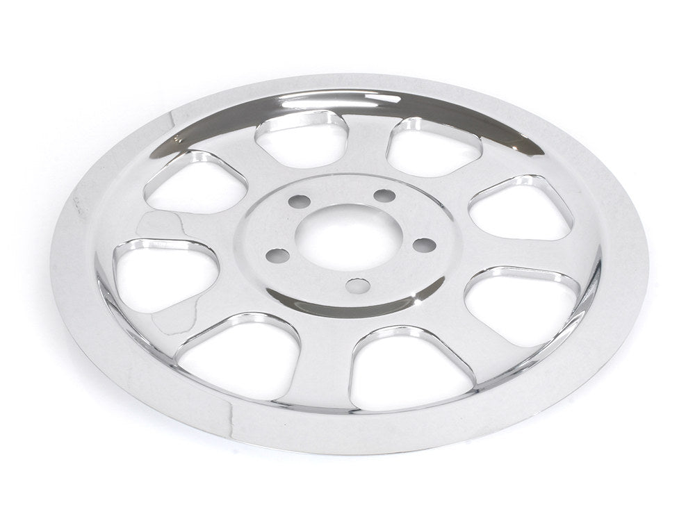Rear Pulley Cover - Chrome. Fits Softail 2000-2006 with 70 Tooth Pulley.