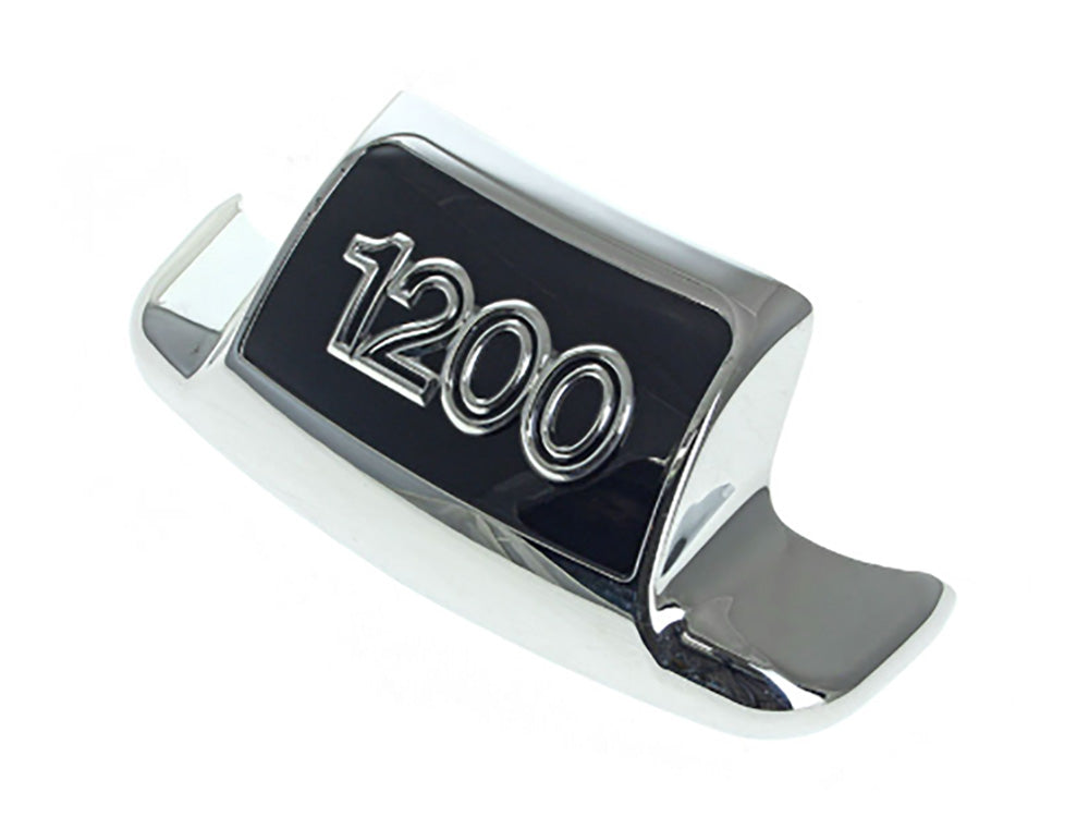 Front 1200 Style Fender Tip - Chrome. Fits FL 1949-1986