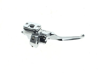 Front Brake Master Cylinder - Chrome. Fits Most Big Twin 1996-2017 & Sportster 1996-2003 with Dual Disc Rotor.