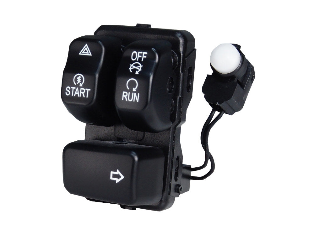Right Hand CanBus Handlebar Control Module - Black Switches. Fits Softail 2011-2017, Dyna 2012-2017 & Sportster 2014-2021