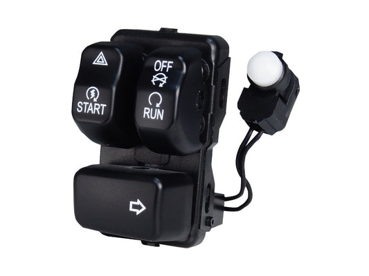 Right Hand CanBus Handlebar Control Module - Black Switches. Fits Softail 2011-2017, Dyna 2012-2017 & Sportster 2014-2021