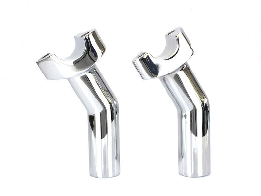4-1/2in. Pullback Risers - Chrome. Fits 1in. Handlebar.