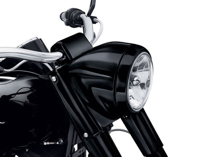 Freight Train Nacelle - Gloss Black. Fits FL Softail 1986-2017.