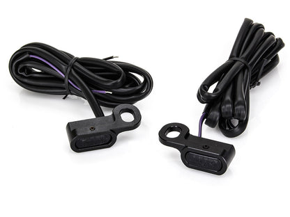 Under Perch Turn Signals - Black. Fits Softail S 2016-2017, V-Rod 2009-2017 & Touring 2009-2020 Models with Hydraulic Clutch.
