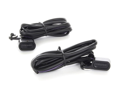 Under Perch Turn Signals - Black. Fits Softail 1984-2014, Dyna 1991-2017 & Sportster 1982-2003.
