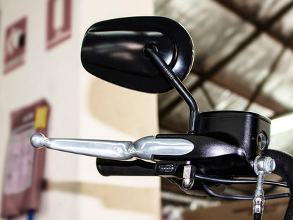 Under Perch Turn Signals - Black. Fits Softail 1984-2014, Dyna 1991-2017 & Sportster 1982-2003.