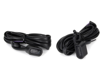 Under Perch Turn Signals - Black. Fits Sportster 2014-2021