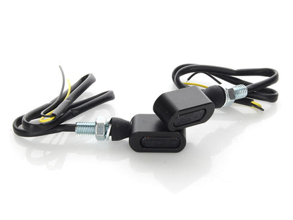 Slim Line LED Turn Signals - Black. Matches Front Under Perch Indicators.