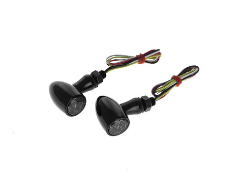 Mini Bullet LED Turn Signals - Gloss Black