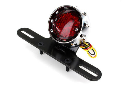 Retro Bobber LED Taillight - Chrome.