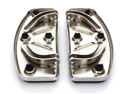 Traditional Shape Floorboards. Fits Touring 1980up, FL Softail 1986-2017 & Dyna Switchback 2012-2016