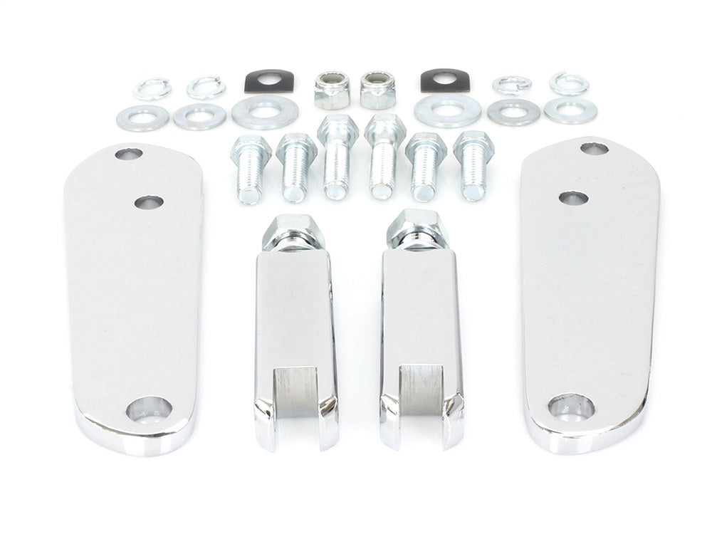 Highway Peg Supports - Chrome. Fits Dyna 1991-2017.