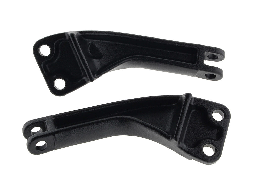 Passenger Footpeg Mount Kit - Wrinkle Black. Fits Dyna 2006-2017.