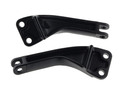 Passenger Footpeg Mount Kit - Wrinkle Black. Fits Dyna 2006-2017.