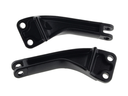 Passenger Footpeg Mount Kit - Wrinkle Black. Fits Dyna 2006-2017.