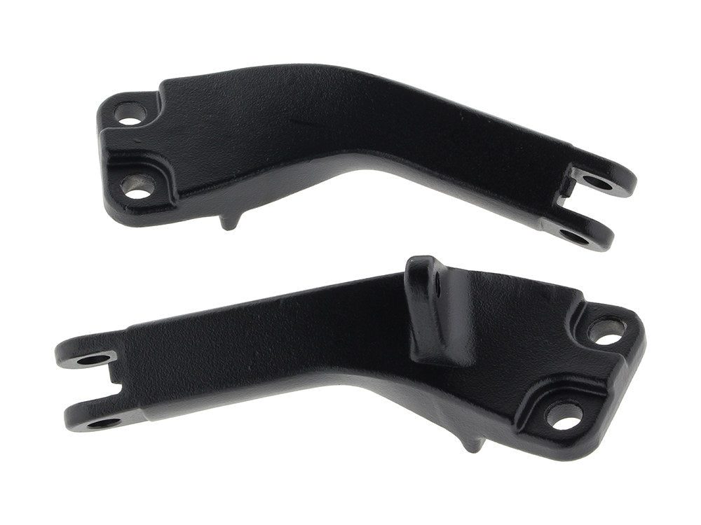 Passenger Footpeg Mount Kit - Wrinkle Black. Fits Dyna 2006-2017.