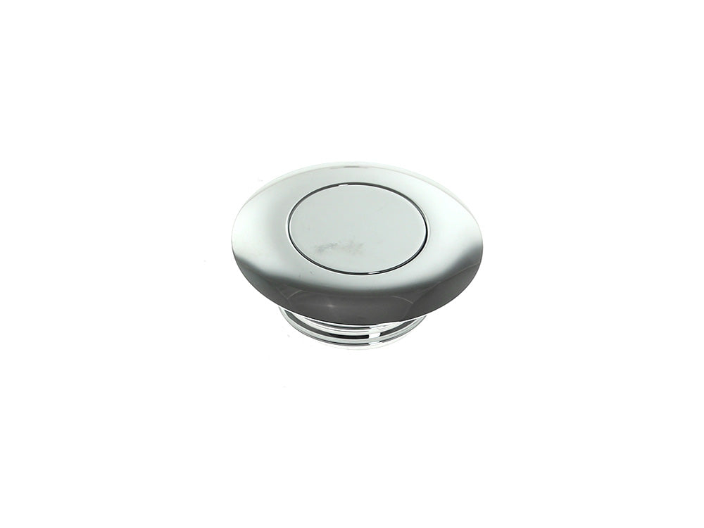 Flush Mount Pop-Up Fuel Cap - Chrome. Fits Big Twin 1996up & Sportster 1996-2021