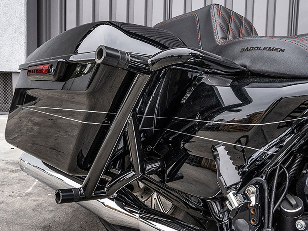 Rear Brawler Crash Bar Kit - Black. Fits Touring 2014up