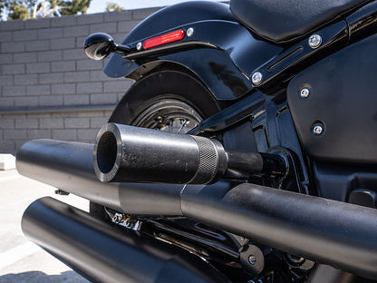 Front & Rear Brawler Crash Bar Kit - Black. Fits Softail 2018-2024 With Mid Mounts