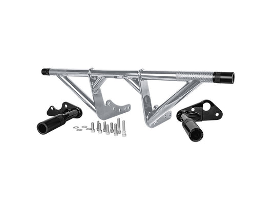 Front & Rear Brawler Crash Bar Kit - Chrome. Fits Softail 2018-2024 With Mid Mounts