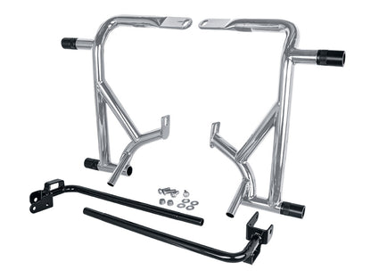 Front & Rear Brawler Crash Bar Kit - Chrome. Fits Touring 2014-2023
