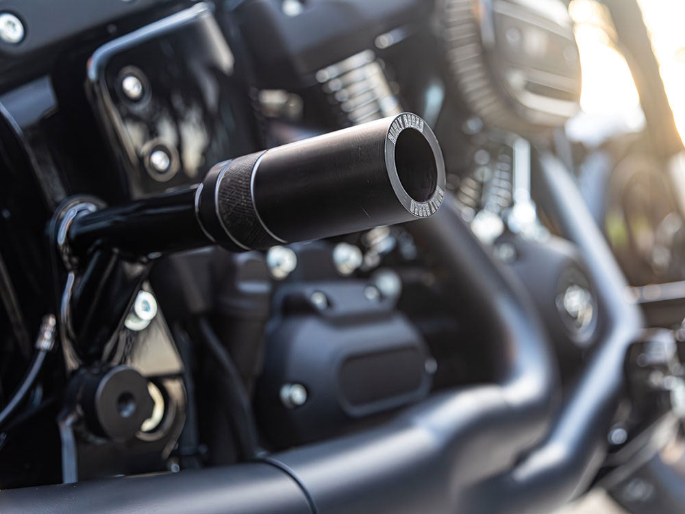 Rear Brawler Crash Bar Kit - Black. Fits Softail 2018-2024