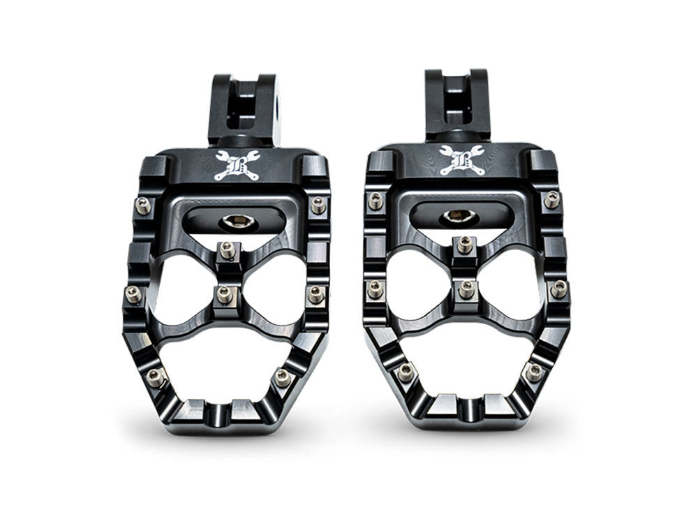 MX Evolution Footpegs - Black. Fits Softail 2018up Rear Passenger