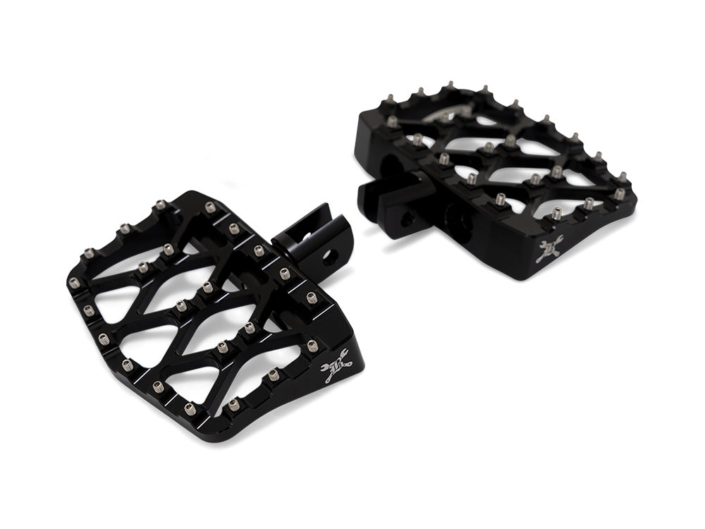 MX Evolution Mini Floorboards - Black. Fits Softail 2018up Front Rider