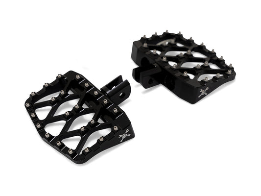 MX Evolution Mini Floorboards - Black. Fits Softail 2018up Front Rider