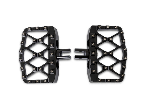 MX Evolution Mini Floorboards - Black. Fits Softail 2018up Front Rider