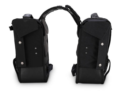 Throw-Over Saddlebags - Black Cordura.