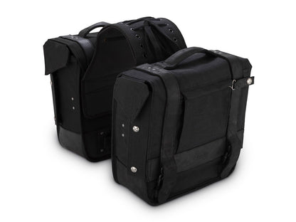 Throw-Over Saddlebags - Black Cordura.