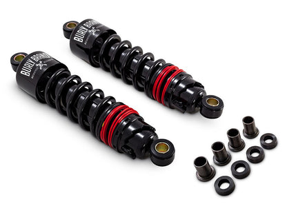 10-1/2in. Slammer Plus Rear Shock Absorbers - Black. Fits Sportster 2004-2021