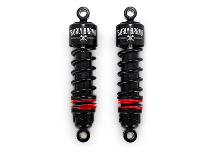 10-1/2in. Slammer Plus Rear Shock Absorbers - Black. Fits Sportster 2004-2021