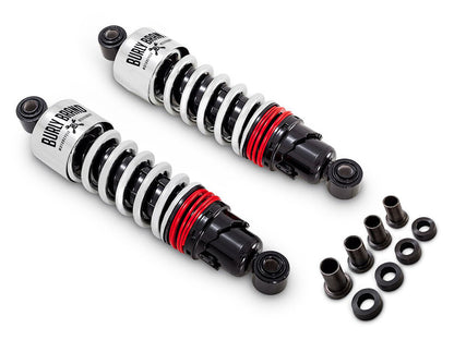 10-1/2in. Slammer Plus Rear Shock Absorbers - Chrome. Fits Dyna 1991-2017.