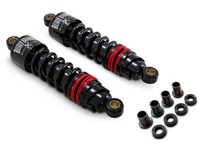 10-1/2in. Slammer Plus Rear Shock Absorbers - Black. Fits Dyna 1991-2017.
