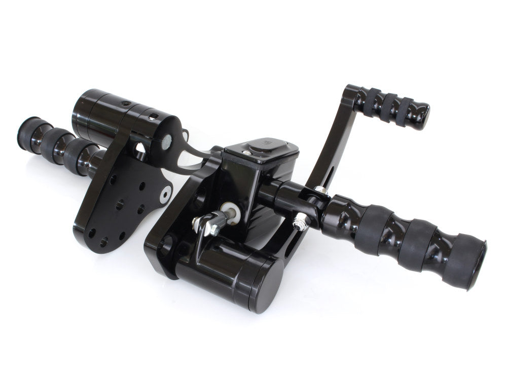 Standard Length Forward Controls - Black. Fits Softail 1984-1999 & 4Spd Big Twins 1936-1986