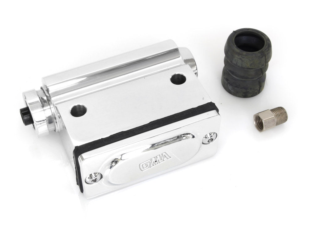 Kelsey Hayes Style Rear Brake Master Cylinder with 5/8in. Bore - Chrome. Fits FX 1980-1983, FXWG 1980-1982 & Sportster 1980-1981.